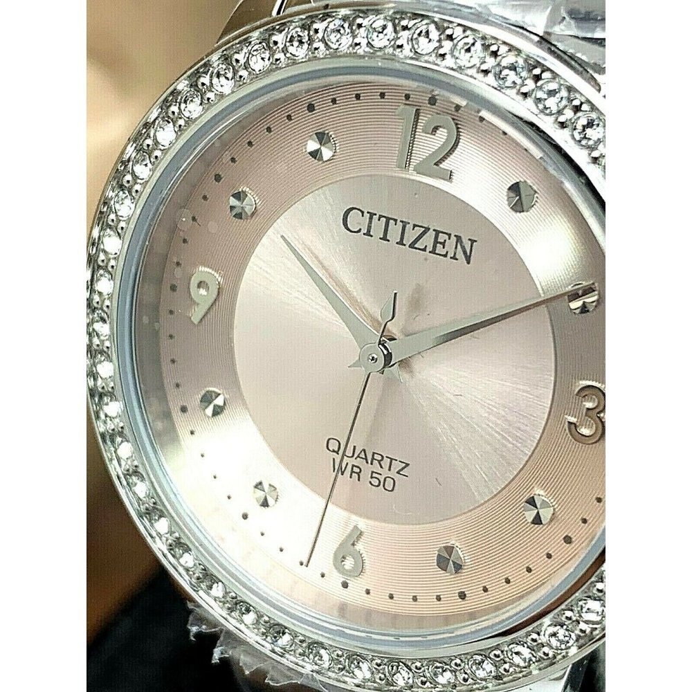 Citizen Women's Watch EL3090-81X Quartz Pink Dial Silver Stainless Steel…